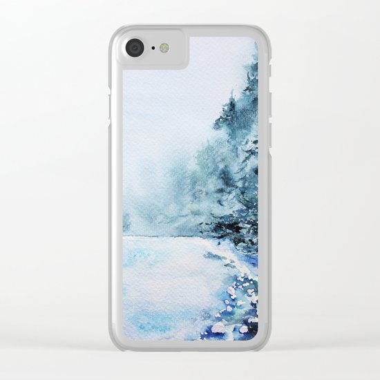 Winter fun Clear iPhone Case