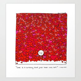 Love Is a Currency Art Print