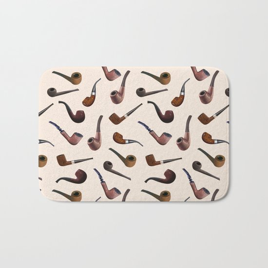 Tobacco Pipes Bath Mat
