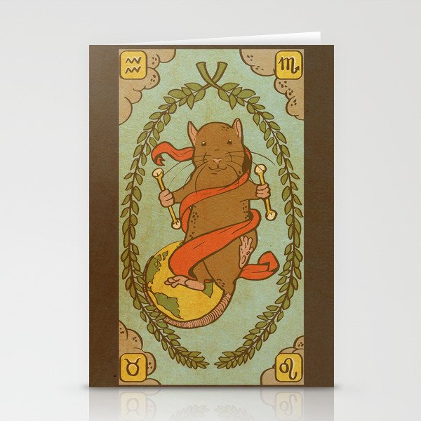 Muroidea Rat Tarot- The World Stationery Cards