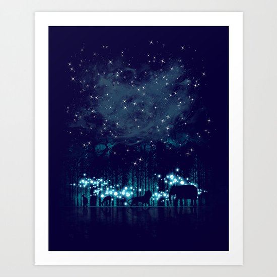 Cosmic Safari Art Print