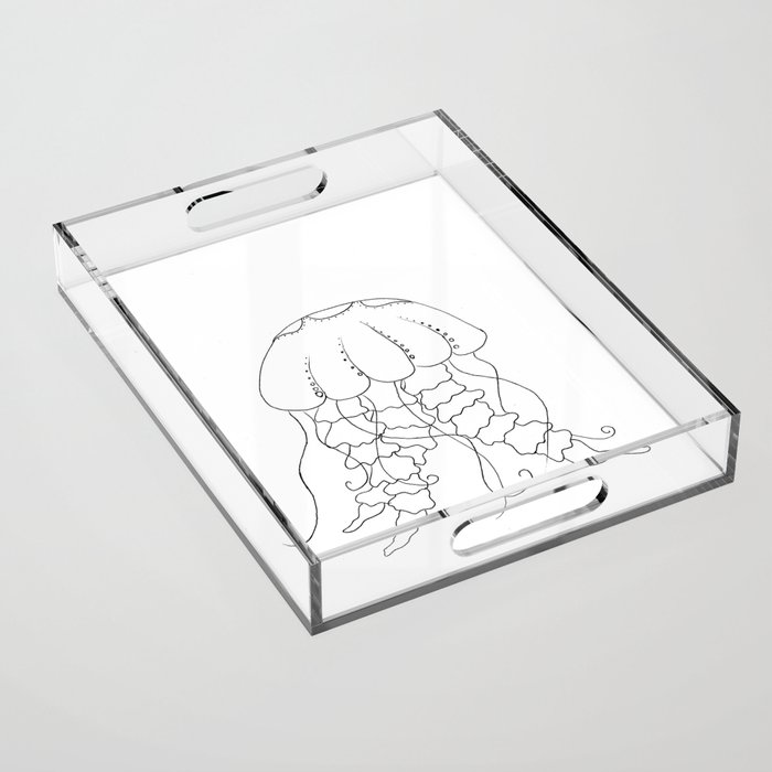 Jellyfish Outline - Under the Sea Collection Acrylic Tray