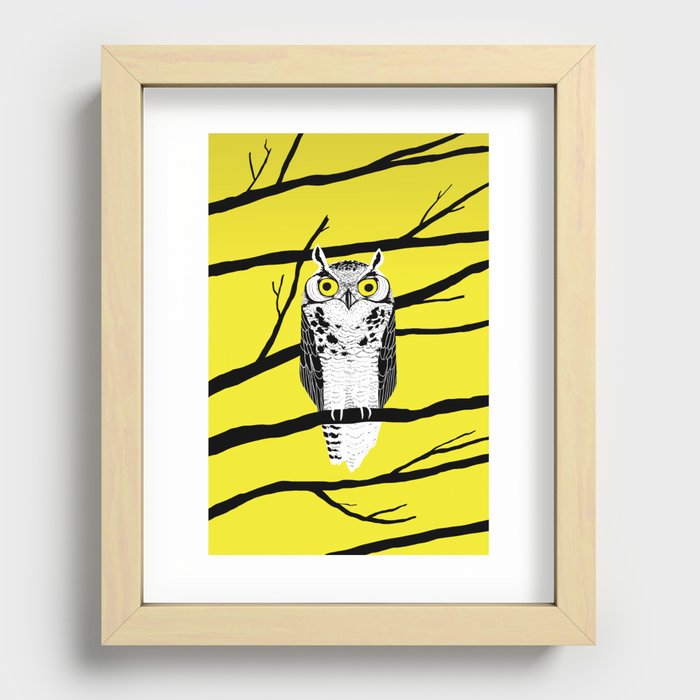 Great Owl Recessed Framed Print