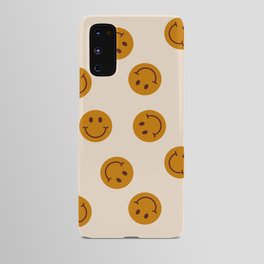 70s Retro Smiley Face Pattern Android Case