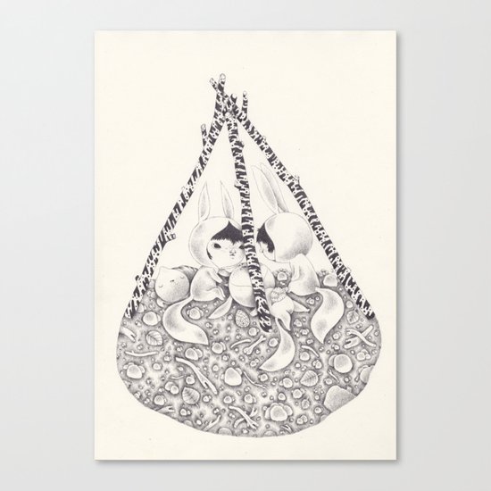 L'attente Canvas Print