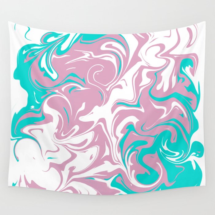 Trans Pride Marbled Wall Tapestry