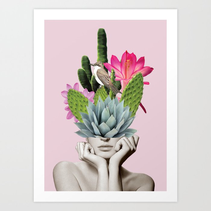Cactus Lady Art Print