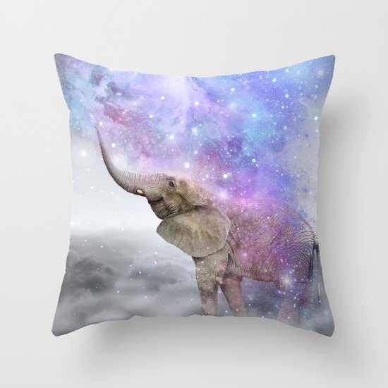 Don't Be Afraid To Dream Big • (Elephant-Size Dreams) Throw Pillow