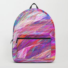 Jewels Unfurling Backpack | Fractal, Abstract, Digital, Flamefractal, Jeweltones, Graphicdesign, Rainbow 