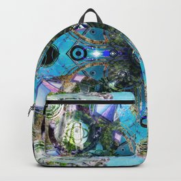 Venus Project Tribute Backpack | Chakra, Symbiosis, Fractal, Pattern, Crystal, Psychadelic, Collage, Diamond, Todseitz, Venusproject 