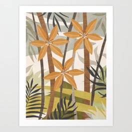 Abstract Botanical 02 Art Print