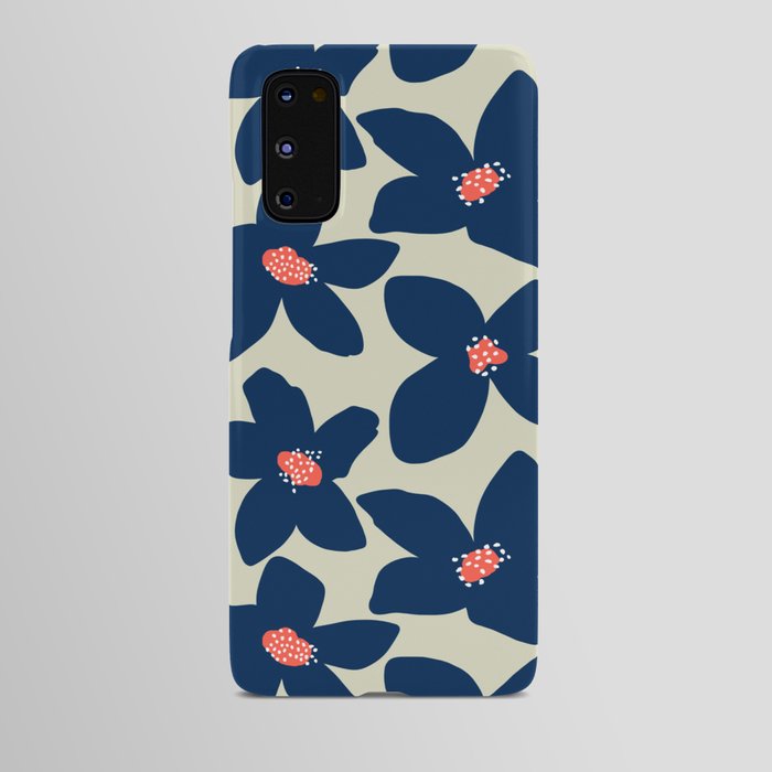Blue flowers Android Case