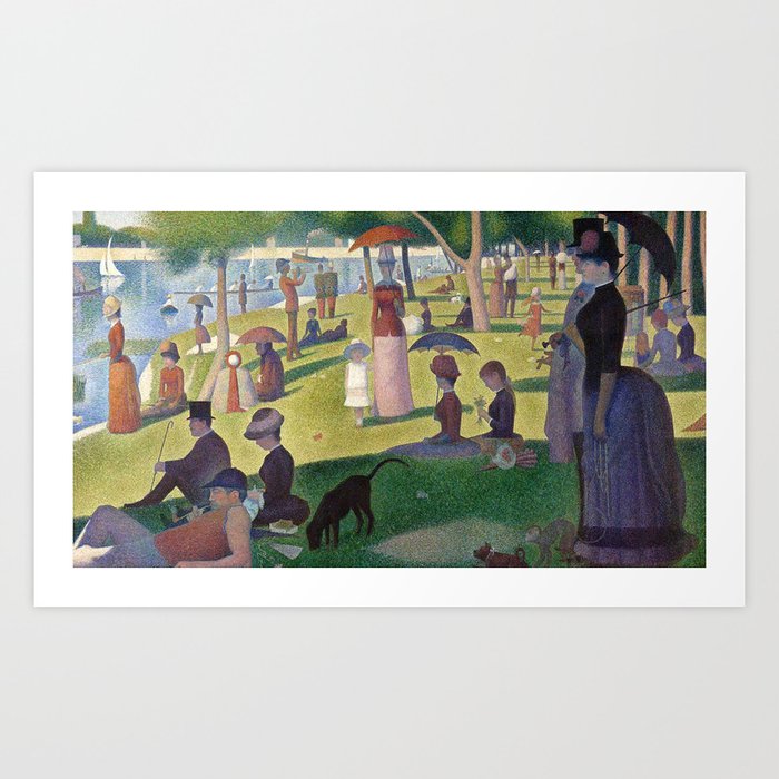 A Sunday on La Grande Jatte_Georges Seurat French artist(1859-1891) Art Print