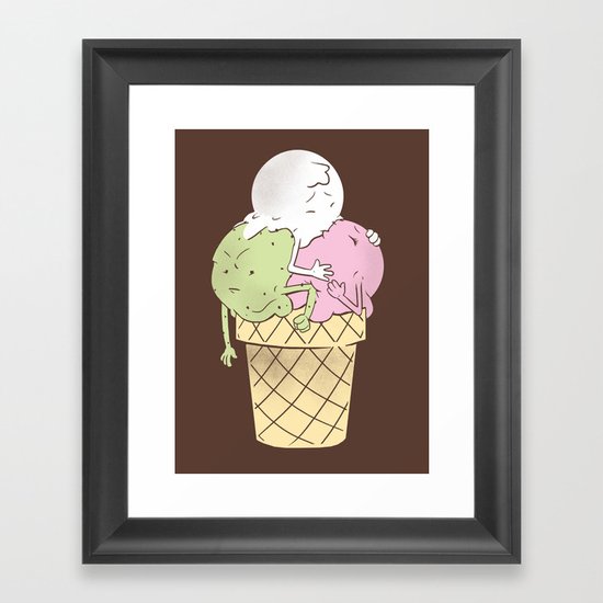 3 is a Crowd Framed Art Print
