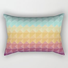 Retro Triangles Rectangular Pillow