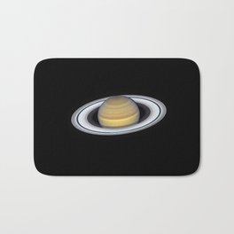 Portrait of Saturn Bath Mat | Galaxy, Ringsystem, Ringlets, Outerspace, Rings, Cosmos, Planet, Saturn, Photo, Cosmic 