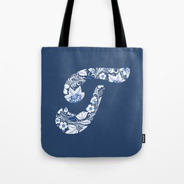 Chinese Element Blue - T Tote Bag