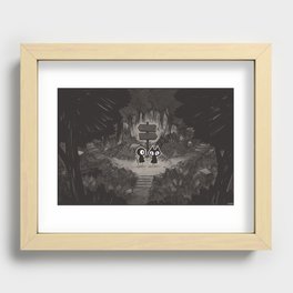 At the Crossroads Recessed Framed Print