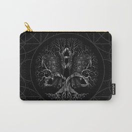 Tree of life -Yggdrasil with ravens Carry-All Pouch | Viking, Raven, Protection, Graphicdesign, Sacredtree, Celtic, Norse, Birds, Treeoflife, Celticsymbol 