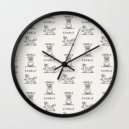 Inhale Exhale Jack Russell Terrier Wall Clock