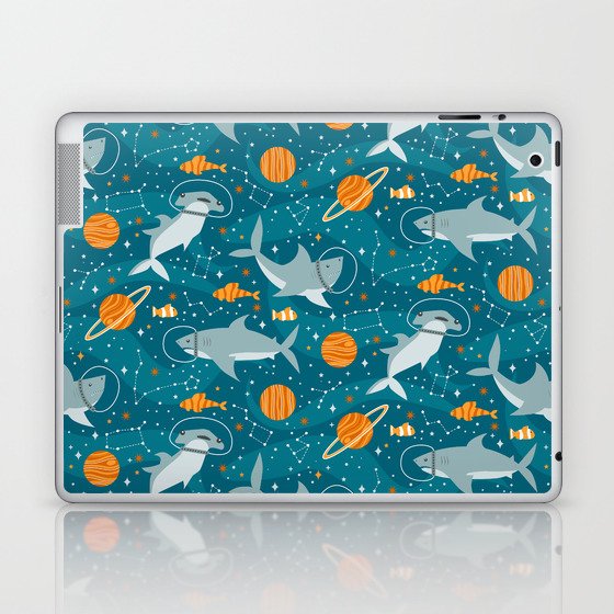 Space Sharks Laptop & iPad Skin