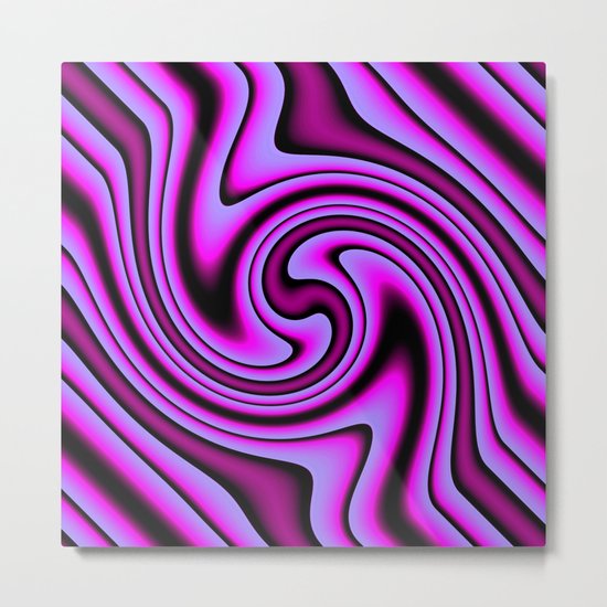 Cosmic Purple Twirls Metal Print