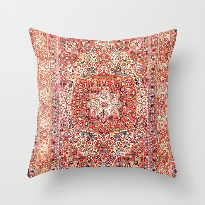 Tabriz Azerbaijan Northwest Persian Rug Print Throw Pillow