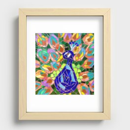A Peacock Affair Recessed Framed Print