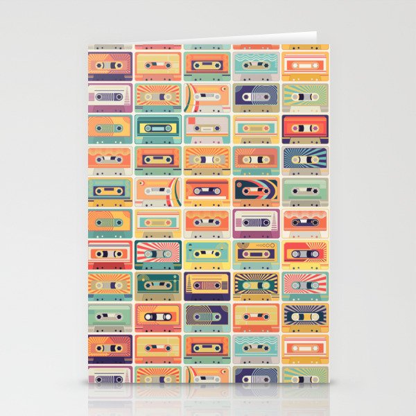 Retro 90s Mixtapes Stationery Cards