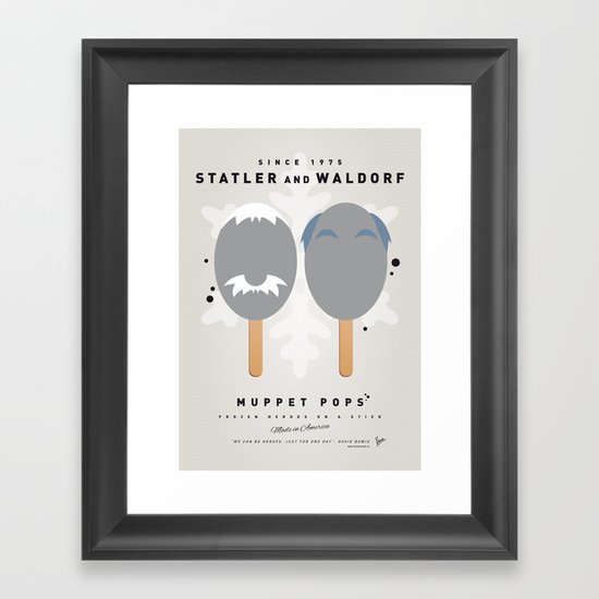 My MUPPET ICE POP - Statler and Waldorf Framed Art Print