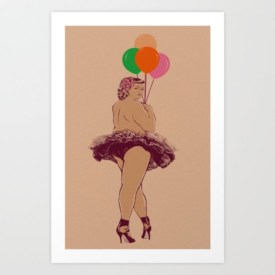 sexy balloon Art Print