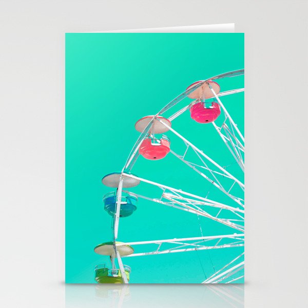 Minty Ferris Wheel of Happiness Stationery Cards