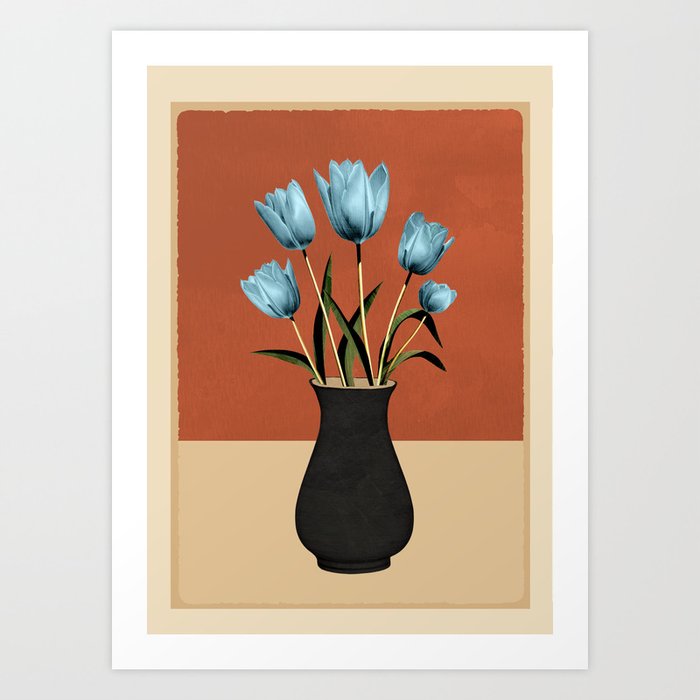 Tulips In Vase 3 Art Print