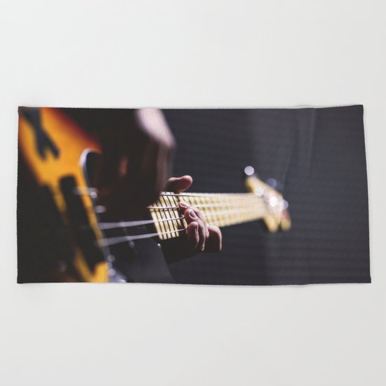 Guitarist Beach Towel
