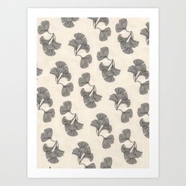 Ginkgo Pattern Art Print