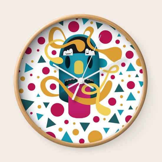 In Your Face Wall Clock