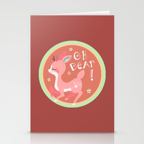 Oh DEAR! .:Melon BG:. Stationery Cards