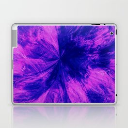 Blue and Pink Burst Splash Abstract Artwork Laptop Skin