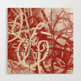 Abstract Painting 130. Contemporary Art.  Wood Wall Art