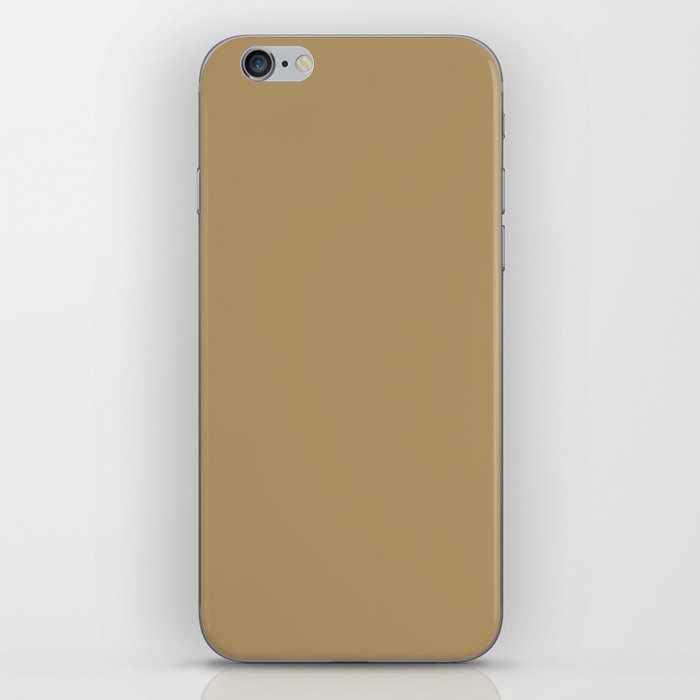Dark Golden Brown Solid Color Pairs PPG Tangled Twine PPG1093-6 - All One Single Shade Hue Colour iPhone Skin
