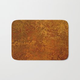 Vintage Copper Rust, Minimalist Art Bath Mat