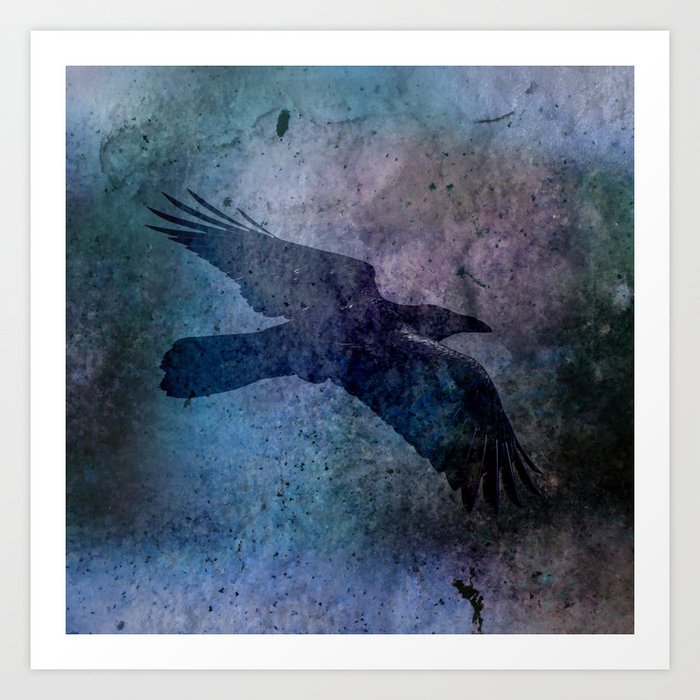 The Night Raven Art Print