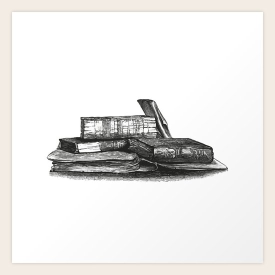Books 2 Art Print
