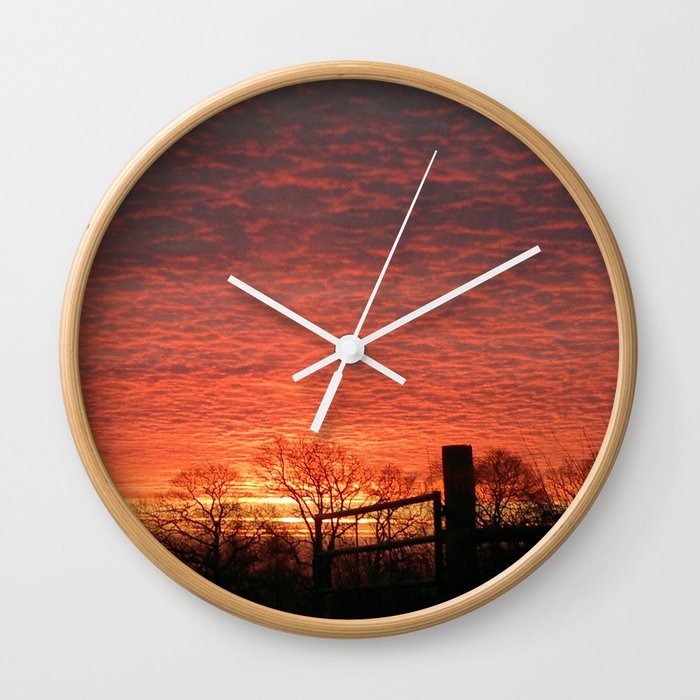 Sizzling Sunset Wall Clock