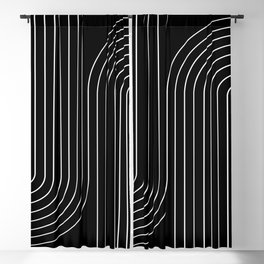 Minimal Line Curvature II Blackout Curtain