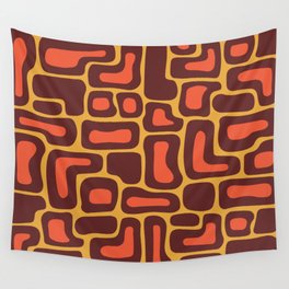Retro Mid Century Modern Abstract composition 446 Wall Tapestry