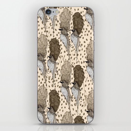 Bouffant Birds Pattern iPhone & iPod Skin