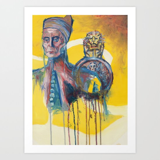The Melting Doge Art Print