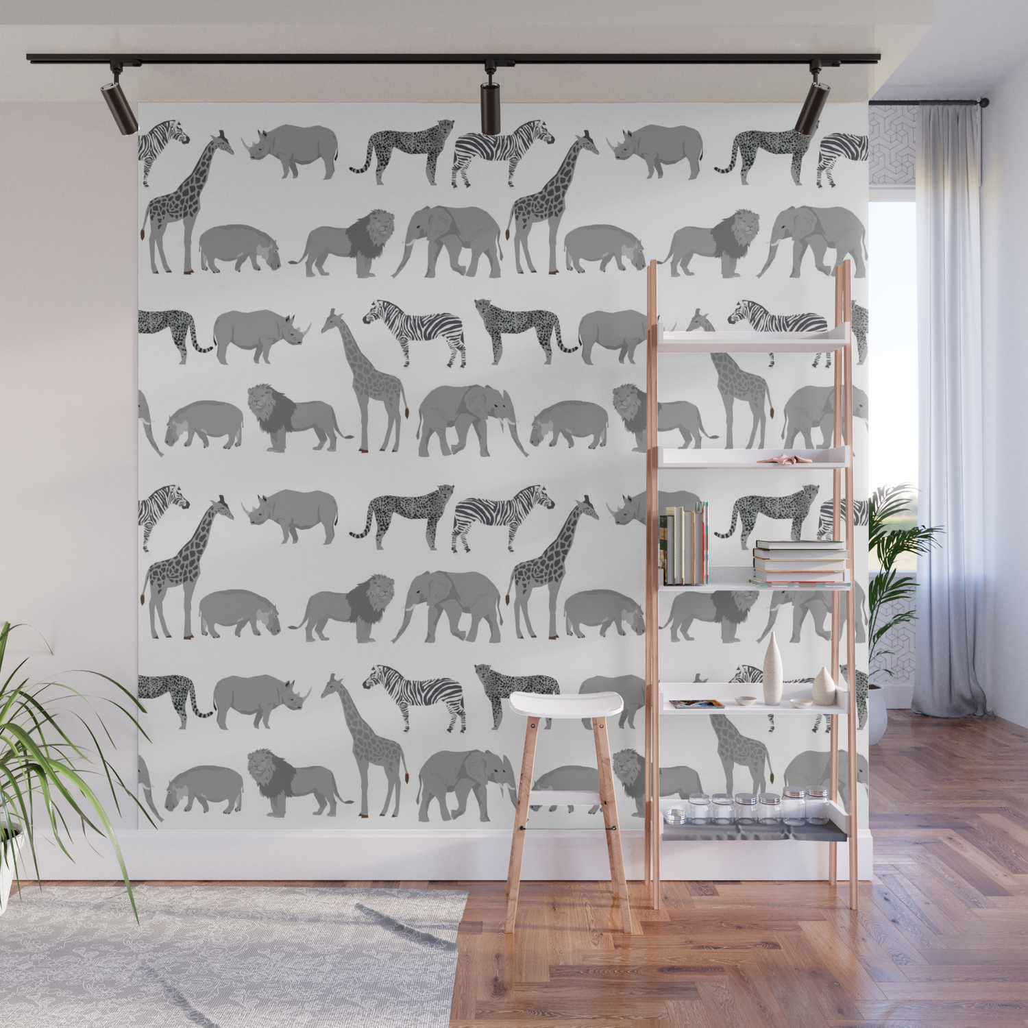 grey safari nursery