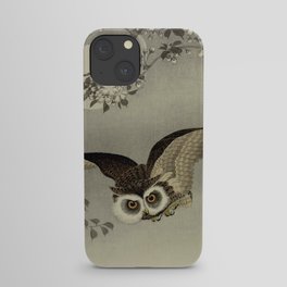 Japanese Owl and Moon iPhone Case